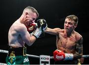 11 October 2019; Jay Harris, right, in action against Paddy Barnes during their IBF inter-continental flyweight title bout at the MTK Fight Night in the Ulster Hall, Belfast. Photo by David Fitzgerald/Sportsfile