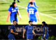 11 October 2019; Harry Byrne, centre, Scott Penny, left, and Joe Tomane of Leinster during the Guinness PRO14 Round 3 match between Leinster and Edinburgh at the RDS Arena in Dublin. Photo by Ramsey Cardy/Sportsfile
