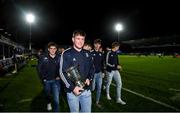 11 October 2019; The Leinster Under 18 team lap of honour at the Guinness PRO14 Round 3 match between Leinster and Edinburgh at the RDS Arena in Dublin. Photo by Ramsey Cardy/Sportsfile