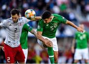 12 October 2019; John Egan of Republic of Ireland in action against Otar Kakabadze of Georgia during the UEFA EURO2020 Qualifier match between Georgia and Republic of Ireland at the Boris Paichadze Erovnuli Stadium in Tbilisi, Georgia. Photo by Seb Daly/Sportsfile