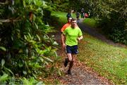 12 October 2019; Attendees pictured at the Monaghan Town parkrun, Rossmore Forest Park, Gortnakeegan, Monaghan, where Vhi hosted a special event to celebrate their partnership with parkrun Ireland. Vhi ambassador and Olympian David Gillick was on hand to lead the warm up for parkrun participants before completing the 5km free event. Parkrunners enjoyed refreshments post event at the Vhi Rehydrate, Relax, Refuel and Reward areas. parkrun in partnership with Vhi support local communities in organising free, weekly, timed 5k runs every Saturday at 9.30am. To register for a parkrun near you visit www.parkrun.ie. Photo by Piaras Ó Mídheach/Sportsfile