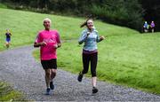 12 October 2019; Attendees pictured at the Monaghan Town parkrun, Rossmore Forest Park, Gortnakeegan, Monaghan, where Vhi hosted a special event to celebrate their partnership with parkrun Ireland. Vhi ambassador and Olympian David Gillick was on hand to lead the warm up for parkrun participants before completing the 5km free event. Parkrunners enjoyed refreshments post event at the Vhi Rehydrate, Relax, Refuel and Reward areas. parkrun in partnership with Vhi support local communities in organising free, weekly, timed 5k runs every Saturday at 9.30am. To register for a parkrun near you visit www.parkrun.ie. Photo by Piaras Ó Mídheach/Sportsfile