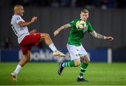 12 October 2019; James McClean of Republic of Ireland in action against Jaba Kankava of Georgia during the UEFA EURO2020 Qualifier match between Georgia and Republic of Ireland at the Boris Paichadze Erovnuli Stadium in Tbilisi, Georgia. Photo by Stephen McCarthy/Sportsfile