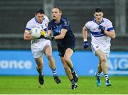 12 October 2019; Rob Martina of St Judes in action against Eamon Fennell and Diarmuid Connolly of St Vincents during the Dublin County Senior Club Football Championship Quarter-Final match between St Judes and St Vincents at Parnell Park in Dublin. Photo by Matt Browne/Sportsfile