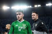 12 October 2019; Aaron Connolly of Republic of Ireland following during the UEFA EURO2020 Qualifier match between Georgia and Republic of Ireland at the Boris Paichadze Erovnuli Stadium in Tbilisi, Georgia. Photo by Stephen McCarthy/Sportsfile
