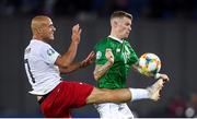12 October 2019; James McClean of Republic of Ireland in action against Jaba Kankava of Georgia during the UEFA EURO2020 Qualifier match between Georgia and Republic of Ireland at the Boris Paichadze Erovnuli Stadium in Tbilisi, Georgia. Photo by Stephen McCarthy/Sportsfile