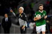 12 October 2019; Matt Doherty of Republic of Ireland and manager Mick McCarthy during the UEFA EURO2020 Qualifier match between Georgia and Republic of Ireland at the Boris Paichadze Erovnuli Stadium in Tbilisi, Georgia. Photo by Stephen McCarthy/Sportsfile