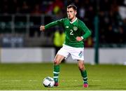 10 October 2019; Lee O'Connor of Republic of Ireland during the UEFA European U21 Championship Qualifier Group 1 match between Republic of Ireland and Italy at Tallaght Stadium in Tallaght, Dublin. Photo by Sam Barnes/Sportsfile
