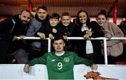 11 October 2019; Ryan Cassidy of Republic of Ireland poses for a photo with supporters following the Under-19 International Friendly match between Republic of Ireland and Denmark at The Showgrounds in Sligo. Photo by Sam Barnes/Sportsfile