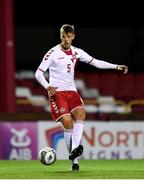 11 October 2019; Tobias Anker of Denmark during the Under-19 International Friendly match between Republic of Ireland and Denmark at The Showgrounds in Sligo. Photo by Sam Barnes/Sportsfile