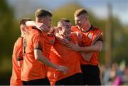 13 October 2019; Robbie Mahon of Bohemians celebrates after scoring his side's first goal with team-mates during the SSE Airtricity League - U17 Mark Farren Cup Final match between Kerry and Bohemians at Mounthawk Park in Tralee, Kerry. Photo by Harry Murphy/Sportsfile