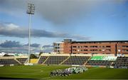 13 October 2019; Both sides march behind the Killeshin band prior to the Laois County Senior Club Football Championship Final match between Portlaoise and Killeshin at O’Moore Park in Portlaoise, Laois. Photo by David Fitzgerald/Sportsfile