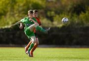 13 October 2019; Colin Walsh of Kerry in action against Cian Byrne of Bohemians during the SSE Airtricity League - U17 Mark Farren Cup Final match between Kerry and Bohemians at Mounthawk Park in Tralee, Kerry. Photo by Harry Murphy/Sportsfile