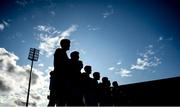 13 October 2019; Killeshin players stand for the national anthem prior to the Laois County Senior Club Football Championship Final match between Portlaoise and Killeshin at O’Moore Park in Portlaoise, Laois. Photo by David Fitzgerald/Sportsfile