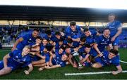 13 October 2019; Leinster A team with the Celtic Cup following the Celtic Cup Final match between Leinster A and Ulster A at Energia Park in Donnybrook, Dublin. Photo by Ramsey Cardy/Sportsfile