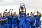 13 October 2019; Leinster A captain Charlie Ryan lifts the Celtic Cup following the Celtic Cup Final match between Leinster A and Ulster A at Energia Park in Donnybrook, Dublin. Photo by Ramsey Cardy/Sportsfile