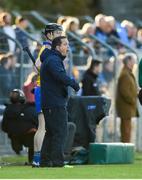 13 October 2019; Sixmilebridge coach Davy Fitzgerald prepares to bring on substitute Niall Gilligan during the final moments of Clare County Senior Club Hurling Championship Final match between Cratloe and Sixmilebridge at Cusack Park in Ennis, Clare. Photo by Diarmuid Greene/Sportsfile