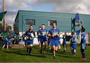 13 October 2019; Arklow Geraldines Ballymoney players run onto the pitch before the Wicklow County Senior Club Football Championship Final match between St Patrick's GAA Club and Arklow Geraldines Ballymoney GAA Club at County Grounds in Aughrim, Wicklow. Photo by Garry O'Neill/Sportsfile