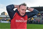 13 October 2019; Padraig Pearses manager Patrick Flanagan reacts following the Roscommon County Senior Club Football Championship Final match between Padraig Pearses and Roscommon Gaels at Dr Hyde Park in Roscommon. Photo by Sam Barnes/Sportsfile