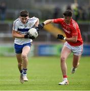13 October 2019; Joe Oguz of Errigal Ciaran in action against Lee Gray of Trillick during the Tyrone County Senior Club Football Championship Final match between Errigal Ciaran and Trillick at Healy Park in Omagh, Tyrone. Photo by Oliver McVeigh/Sportsfile