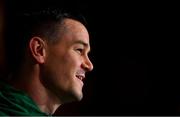 14 October 2019; Jonathan Sexton during an Ireland Rugby press conference at the Grand Hyatt in Fukuoka, Japan. Photo by Brendan Moran/Sportsfile