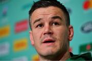 14 October 2019; Jonathan Sexton during an Ireland Rugby press conference at the Grand Hyatt in Fukuoka, Japan. Photo by Brendan Moran/Sportsfile