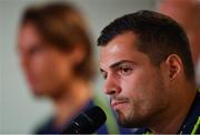 14 October 2019; Granit Xhaka during a Switzerland press conference at Stade de Genève in Geneva, Switzerland. Photo by Seb Daly/Sportsfile
