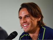 14 October 2019; Yann Sommer during a Switzerland press conference at Stade de Genève in Geneva, Switzerland. Photo by Seb Daly/Sportsfile