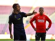 14 October 2019; Kevin Mbabu during a Switzerland training session at Stade de Genève in Geneva, Switzerland. Photo by Seb Daly/Sportsfile