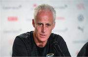14 October 2019; Republic of Ireland manager Mick McCarthy during a Republic of Ireland press conference at Stade de Genève in Geneva, Switzerland. Photo by Stephen McCarthy/Sportsfile