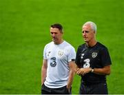 14 October 2019; Republic of Ireland manager Mick McCarthy, right, and assistant coach Robbie Keane during a Republic of Ireland training session at Stade de Genève in Geneva, Switzerland. Photo by Seb Daly/Sportsfile