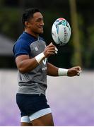 15 October 2019; Bundee Aki during Ireland Rugby squad training in Arcs Urayasu Park in Urayasu, Aichi, Japan. Photo by Brendan Moran/Sportsfile