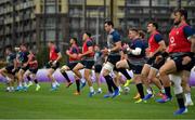 15 October 2019; James Ryan and Tadhg Furlong during Ireland Rugby squad training in Arcs Urayasu Park in Urayasu, Aichi, Japan. Photo by Brendan Moran/Sportsfile