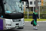 15 October 2019; Jonathan Sexton arrives for Ireland rugby squad training in Arcs Urayasu Park in Urayasu, Aichi, Japan. Photo by Brendan Moran/Sportsfile