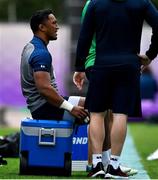 15 October 2019; Bundee Aki during Ireland Rugby squad training in Arcs Urayasu Park in Urayasu, Aichi, Japan. Photo by Brendan Moran/Sportsfile