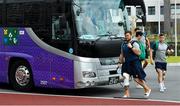 15 October 2019; Ireland players Andrew Porter and Luke McGrath arrive for during squad training in Arcs Urayasu Park in Urayasu, Aichi, Japan. Photo by Brendan Moran/Sportsfile