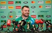 15 October 2019; Cian Healy during an Ireland Rugby press conference in the Hilton Tokyo Bay Hotel in Urayasu, Chiba, Japan. Photo by Ramsey Cardy/Sportsfile