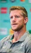 15 October 2019; Forwards coach Simon Easterby during an Ireland Rugby press conference in the Hilton Tokyo Bay Hotel in Urayasu, Chiba, Japan. Photo by Ramsey Cardy/Sportsfile