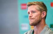 15 October 2019; Forwards coach Simon Easterby during an Ireland Rugby press conference in the Hilton Tokyo Bay Hotel in Urayasu, Chiba, Japan. Photo by Ramsey Cardy/Sportsfile