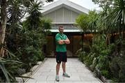 15 October 2019; Peter O'Mahony poses for a portrait after an Ireland rugby press conference at the Hilton Tokyo Bay in Urayasu, Chiba, Japan. Photo by Brendan Moran/Sportsfile