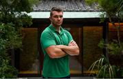 15 October 2019; Peter O'Mahony poses for a portrait after an Ireland rugby press conference at the Hilton Tokyo Bay in Urayasu, Chiba, Japan. Photo by Brendan Moran/Sportsfile