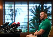 15 October 2019; Cian Healy during an Ireland Rugby press conference in the Hilton Tokyo Bay Hotel in Urayasu, Chiba, Japan. Photo by Ramsey Cardy/Sportsfile