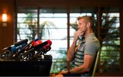 15 October 2019; Forwards coach Simon Easterby during an Ireland Rugby press conference in the Hilton Tokyo Bay Hotel in Urayasu, Chiba, Japan. Photo by Ramsey Cardy/Sportsfile