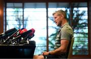 15 October 2019; Forwards coach Simon Easterby during an Ireland Rugby press conference in the Hilton Tokyo Bay Hotel in Urayasu, Chiba, Japan. Photo by Ramsey Cardy/Sportsfile