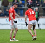 13 October 2019; Mattie Donnelly and Lee Brennan of Trillick celebrate after the Tyrone County Senior Club Football Championship Final match between Errigal Ciaran and Trillick at Healy Park in Omagh, Tyrone. Photo by Oliver McVeigh/Sportsfile