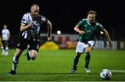 5 September 2019; Chris Shields of Dundalk and Conor McCormack of Cork City during the SSE Airtricity League Premier Division match between Dundalk and Cork City at Oriel Park in Dundalk, Co. Louth. Photo by Ben McShane/Sportsfile