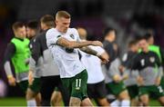 15 October 2019; James McClean of Republic of Ireland prior to the UEFA EURO2020 Qualifier match between Switzerland and Republic of Ireland at Stade de Genève in Geneva, Switzerland. Photo by Seb Daly/Sportsfile