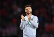 15 October 2019; Scott Hogan of Republic of Ireland claps the supporters following the UEFA EURO2020 Qualifier match between Switzerland and Republic of Ireland at Stade de Genève in Geneva, Switzerland. Photo by Seb Daly/Sportsfile
