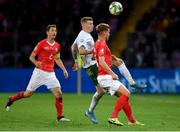 15 October 2019; James McClean of Republic of Ireland in action against Nico Elvedi of Switzerland during the UEFA EURO2020 Qualifier match between Switzerland and Republic of Ireland at Stade de Genève in Geneva, Switzerland. Photo by Seb Daly/Sportsfile