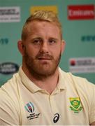 16 October 2019; Vincent Koch during a South Africa press conference at the Keio Plaza Hotel Tokyo in Tokyo, Japan. Photo by Ramsey Cardy/Sportsfile